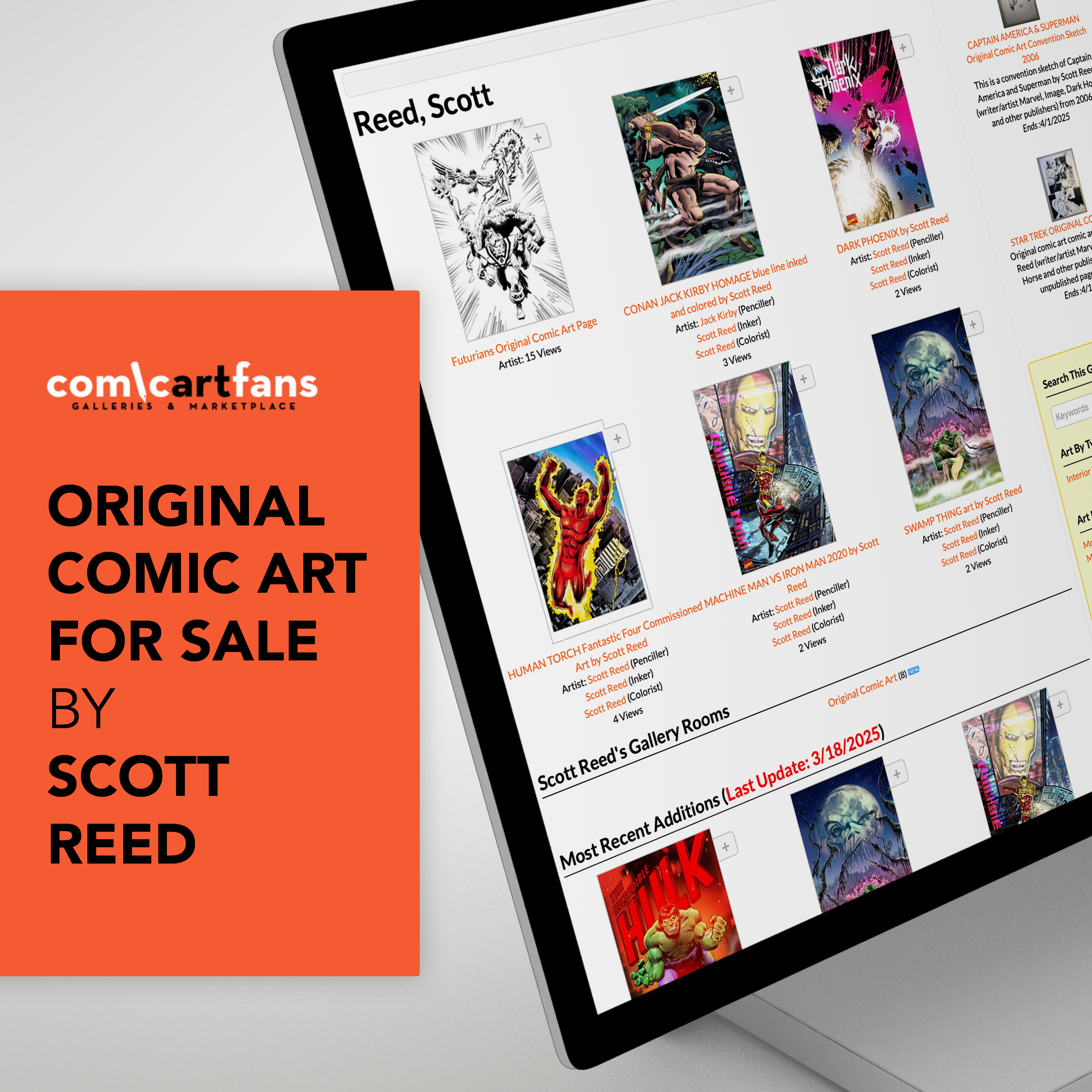 ComicArtFans.com Gallery & Advertising Art