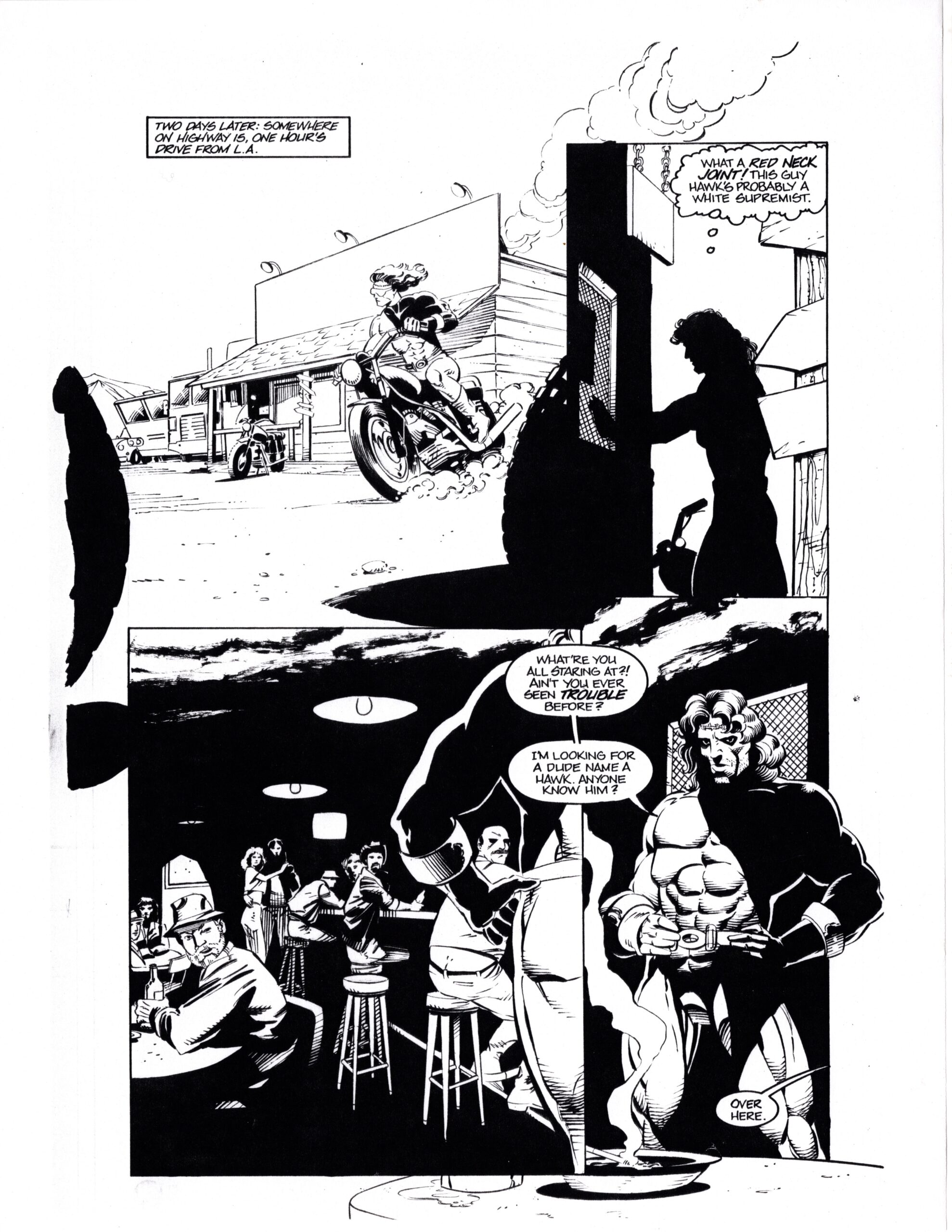 Malibu Comics Archive: Hard Case Original Art