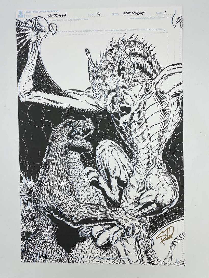 Godzilla Original Comic Art Page Prints